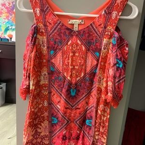Girls cold shoulder dress